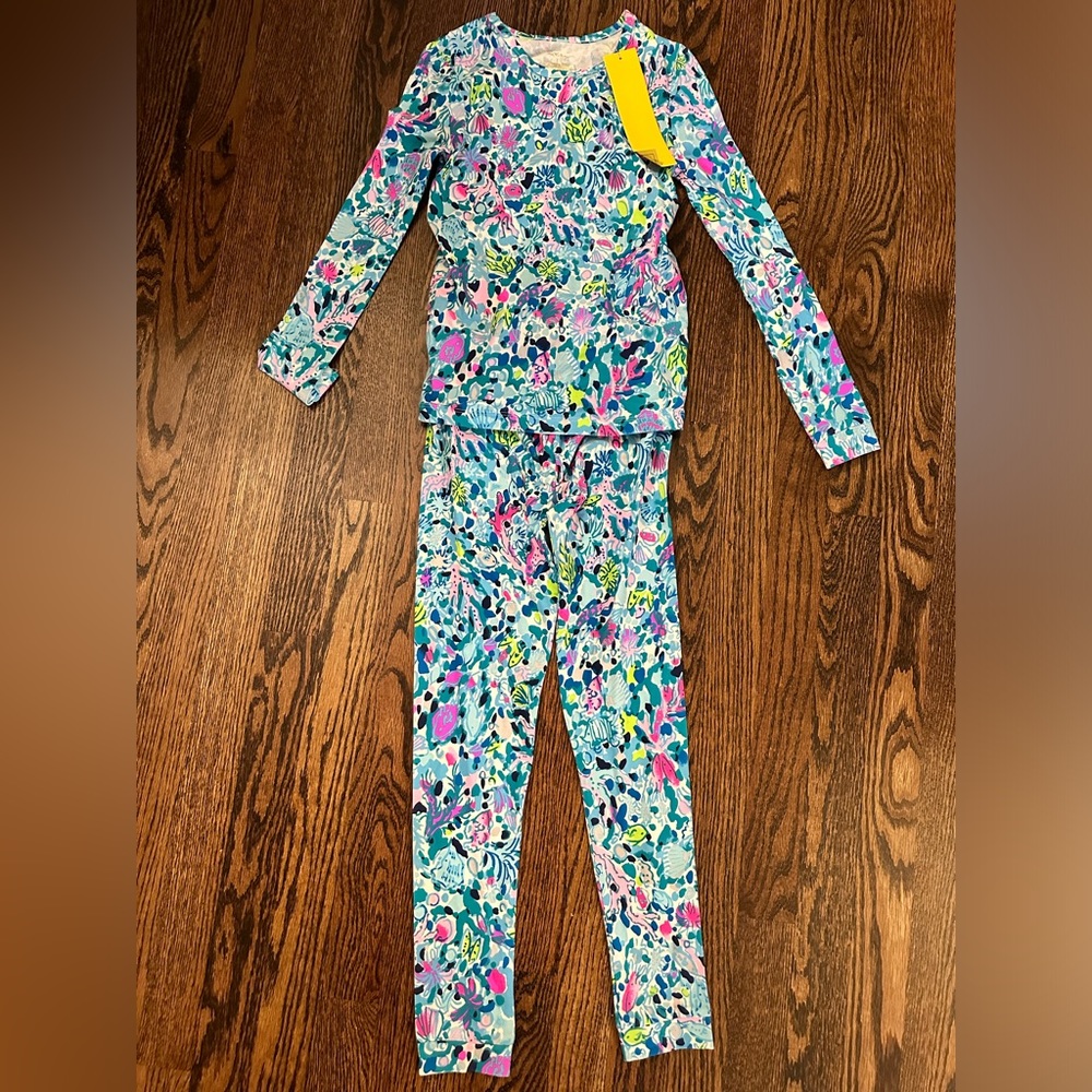 Lilly Pulitzer NWT size 10 pajamas print name dive bar